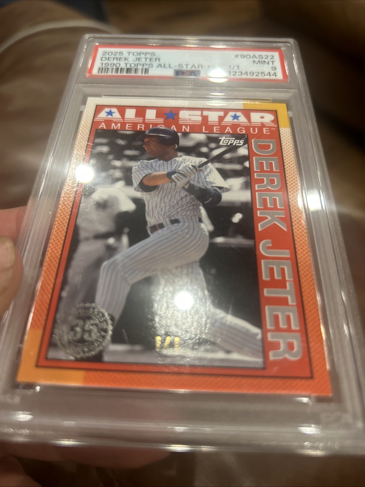 2025 Topps Derek Jeter 1990 All star Platinum 1/1  view 2