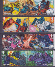 GB SG 4700-4707 MNH MINT STAMP SET 2022 TRANSFORMERS ROBOTS IN DISGUISE PAIRS