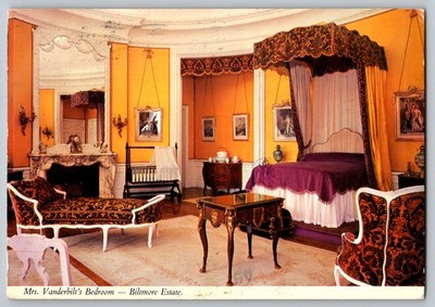 Postcard - Mrs. Vanderbilt's Bedroom, Biltmore Estate, Asheville, North Carolina