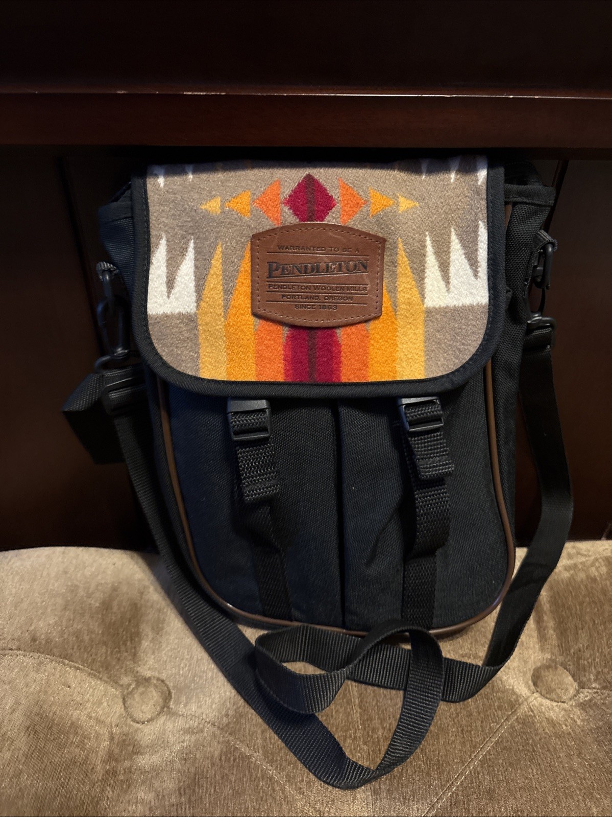 Pendleton Over The Shoulder Backpack Style Wool A… - image 1