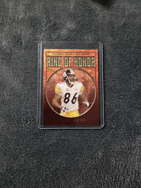 Hines Ward 2006 Topps Ring Of Honor Super Bowl Xl Mvp Insert Card