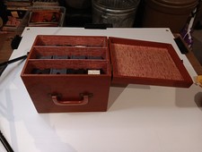 Bell  Howell Micro-Fit Slide Trays 12  Vintage Carrying Case Read Desc 