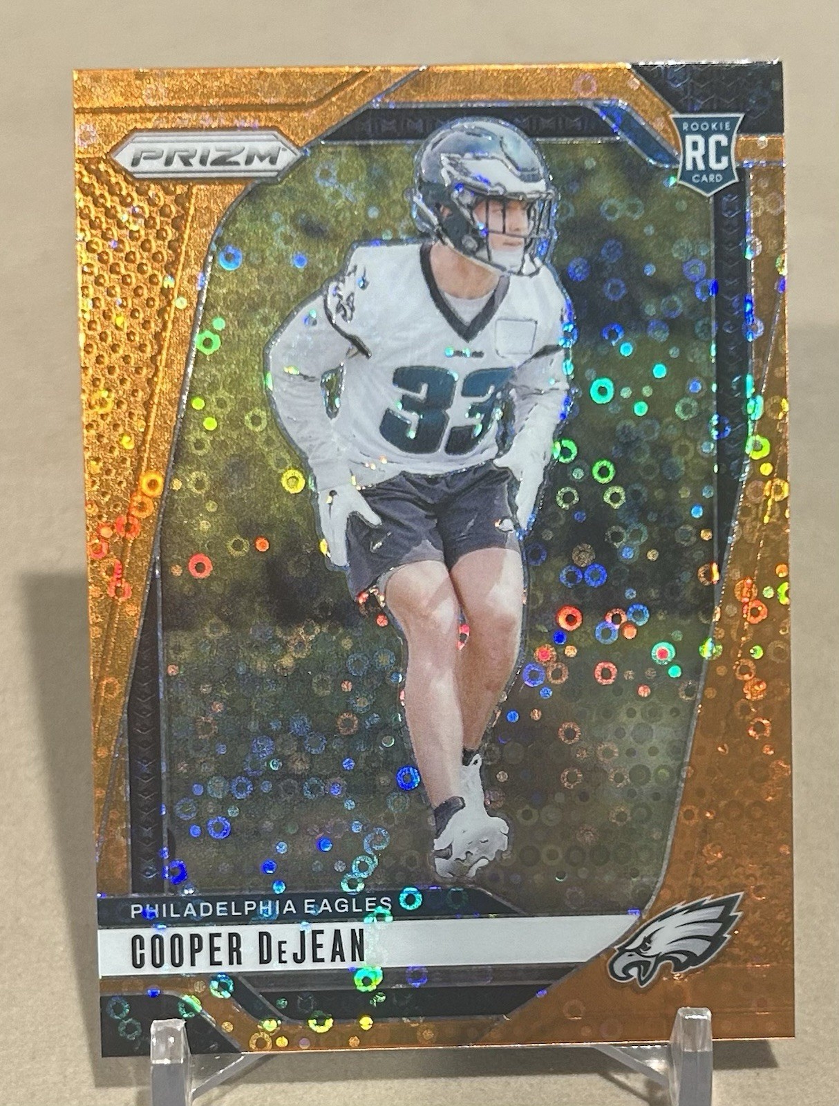 COOPER DEJEAN Orange Disco ROOKIE CARD #321 - 2024 Panini NFL Prizm SP RC