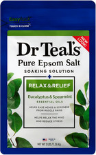 Dr Teal's Epsom Salt Magnesium, Relax  Relief w/ Eucalyptus  Spearmint, 3 lbs