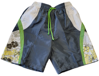 Naturana Badeshorts Freizeitshorts Shorts anthrazit-weiß-grün floral Gr. 140