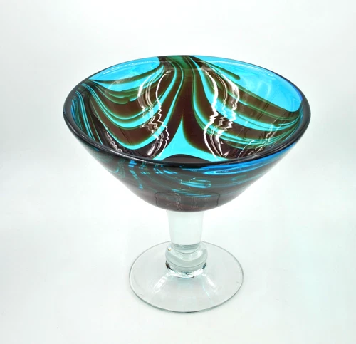 Vintage Blenko Glass Bowl - Design #7528 - A Very Hard to Find Shepherd Piece