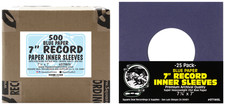  500 7" Record Inner Sleeves - Premium COLORED Blue Paper 45rpm ARCHIVAL
