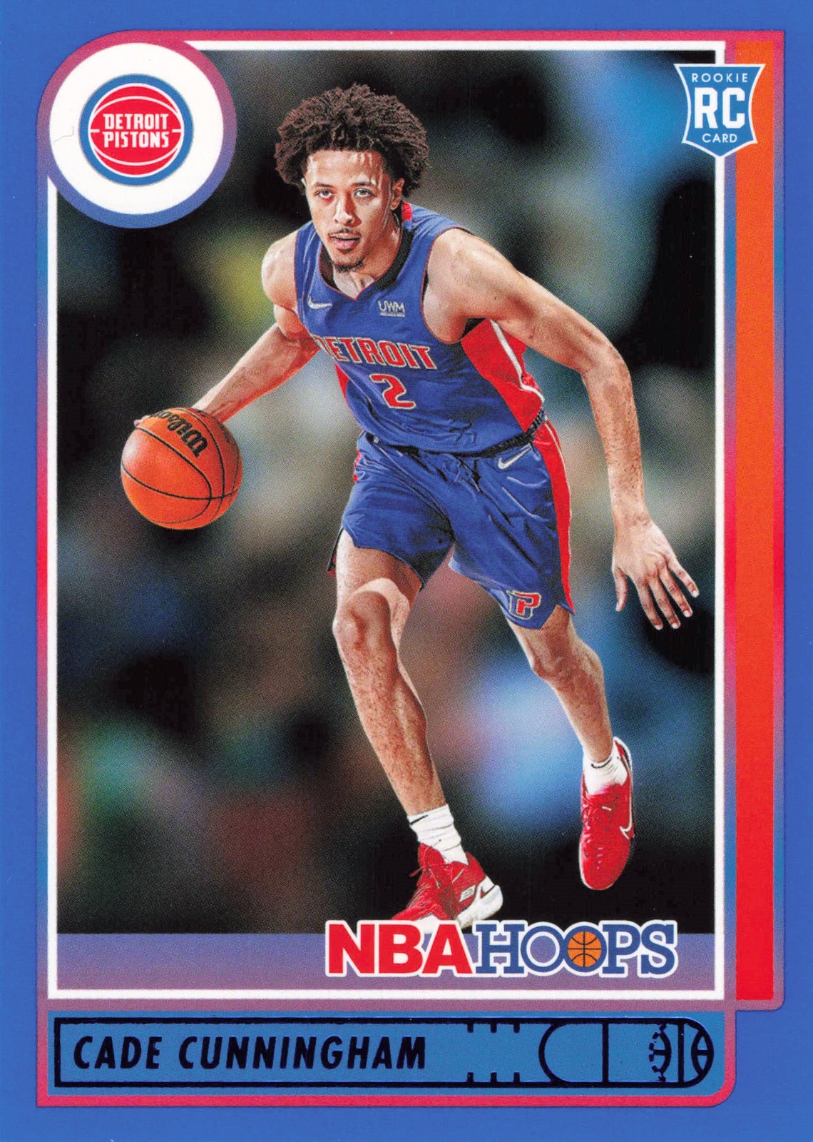 Cade Cunningham 2021-22 Hoops #201 Blue Rookie Detroit Pistons RC