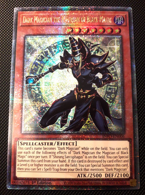 Yu-Gi-Oh! Dark Magician the Magician of Black Magic, INFO-EN006, QCSCR, 1.Ed.,NM