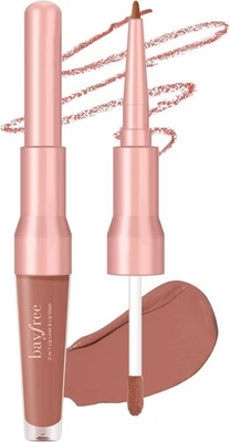 bayfree 2-IN-1 Lip Liner and Lip Stain, High Pigmented Long Lasting Velvet Lip