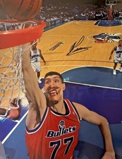 George Muresan Signed 16x20 Photo Washington Bullets Autographed Picture NBA
