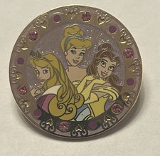 Disney - Princess Belle Cinderella and Aurora Circle Pin - From Sash Set