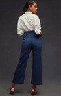 NWT Pilcro By Anthropologie Skipper High Rise Crop Dark Denim Wide Leg 33 P — photo 2