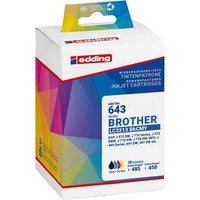Edding Druckerpatrone EDD-643 Schwarz, Cyan, Magenta, Gelb Kompatibel Zu Brother