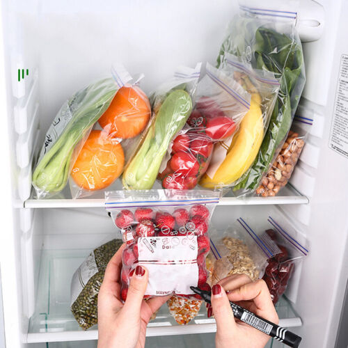 Réfrigérateur sac d'entretien frais nourriture scellée fruits congélation sac spécial ziplock - Photo 1 sur 10