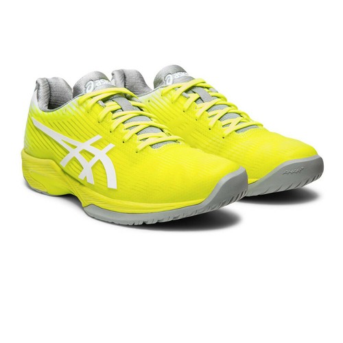 Asics Womens Solution Speed FF Tennis Shoes Yellow Sports Breathable  Lightweight | eBay