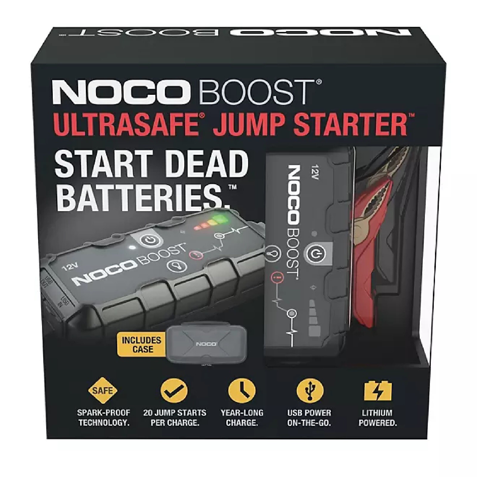 NOCO GB10S BOOST ULTRASAFE Jump Starter Kit with 100 Lumen Light eBay