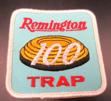 3" Remington Trap 100 Straight Shooting Patch Square Red on Green