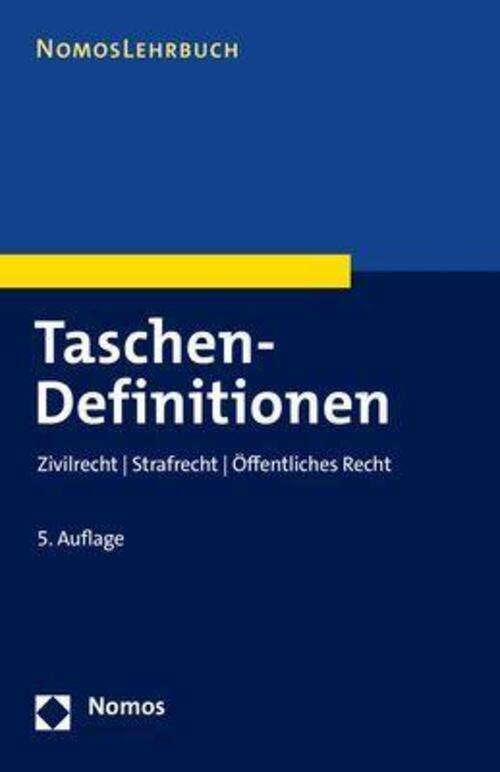 Thumbnail - Taschen-definitionen | Zivilrecht Strafrecht Öffentliches Recht |
