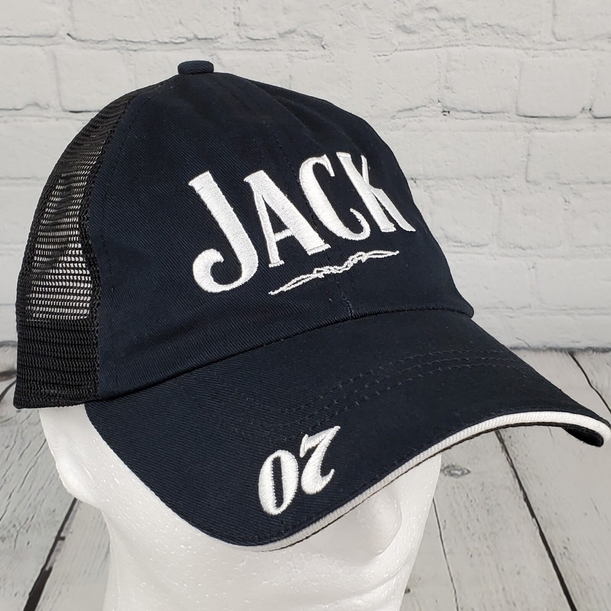 JACK DANIELS Black Baseball Cap Hat Adjustable Trucker Whiskey