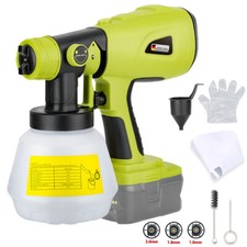 Cordless Paint Sprayer For Ryobi 18v Battery Handheld Hvlp Spray Gun Diy Painter