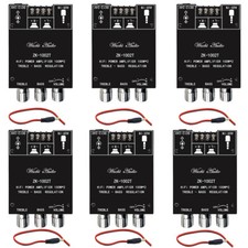 6Pcs ZK-1002T Bluetooth TPA3116 2 Channel 2 100W Digital Audio Amplifiers Module