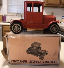 VINTAGE TN NOMURA VINTAGE AUTO SERIES 1917 FORD MODEL T TIN FRICTION CAR - 3