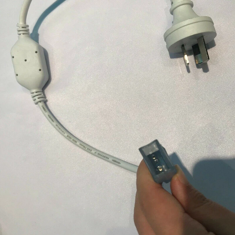 15Pcs Power Cord Connector Cable for W8mmxH17mm LED Neon Rope Lights 110V/220V - Image 4 of 4