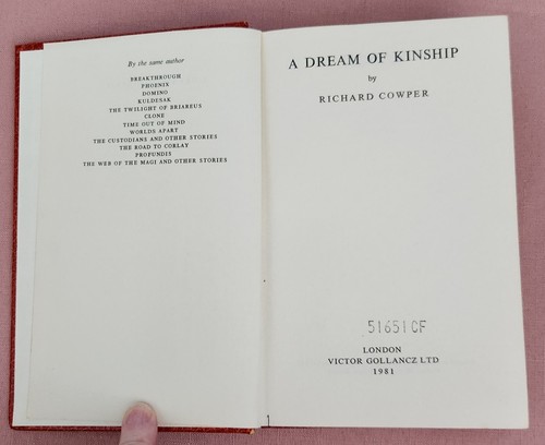A Dream of Kinship by Richard Cowper,  Hardcover, 1981 - Picture 8 of 20