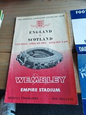 ENGLAND v SCOTLAND 1963 Football Programme + Song Sheet 6/4/1963