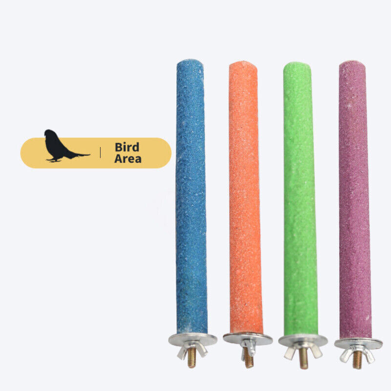Colorful Bird Cage Perches and Chew Toys 5 Sizes for Parrot Fun eBay