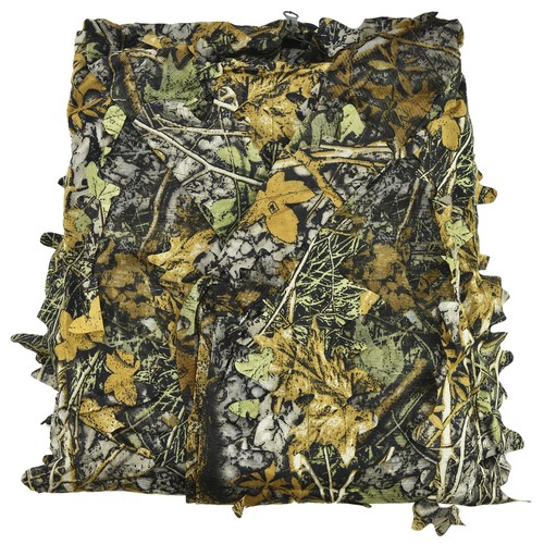 3D Ghillie Suit Set Sniper Train Leaf Jungle Forest Wood Hunting Camouflage - Picture 18 of 19