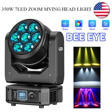 7x50W LED RGBW Bee Eye Beam WASH Zoom Moving Head DJ Light DMX512 Stage Lighting