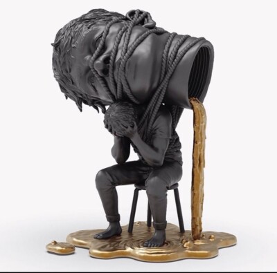 Ego Sculpture   Black And Gold  Miles Johnston - Perfect Condition