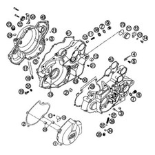 KTM 560 SMR 2006 2007 Kit vis BTR inox moteur complet 