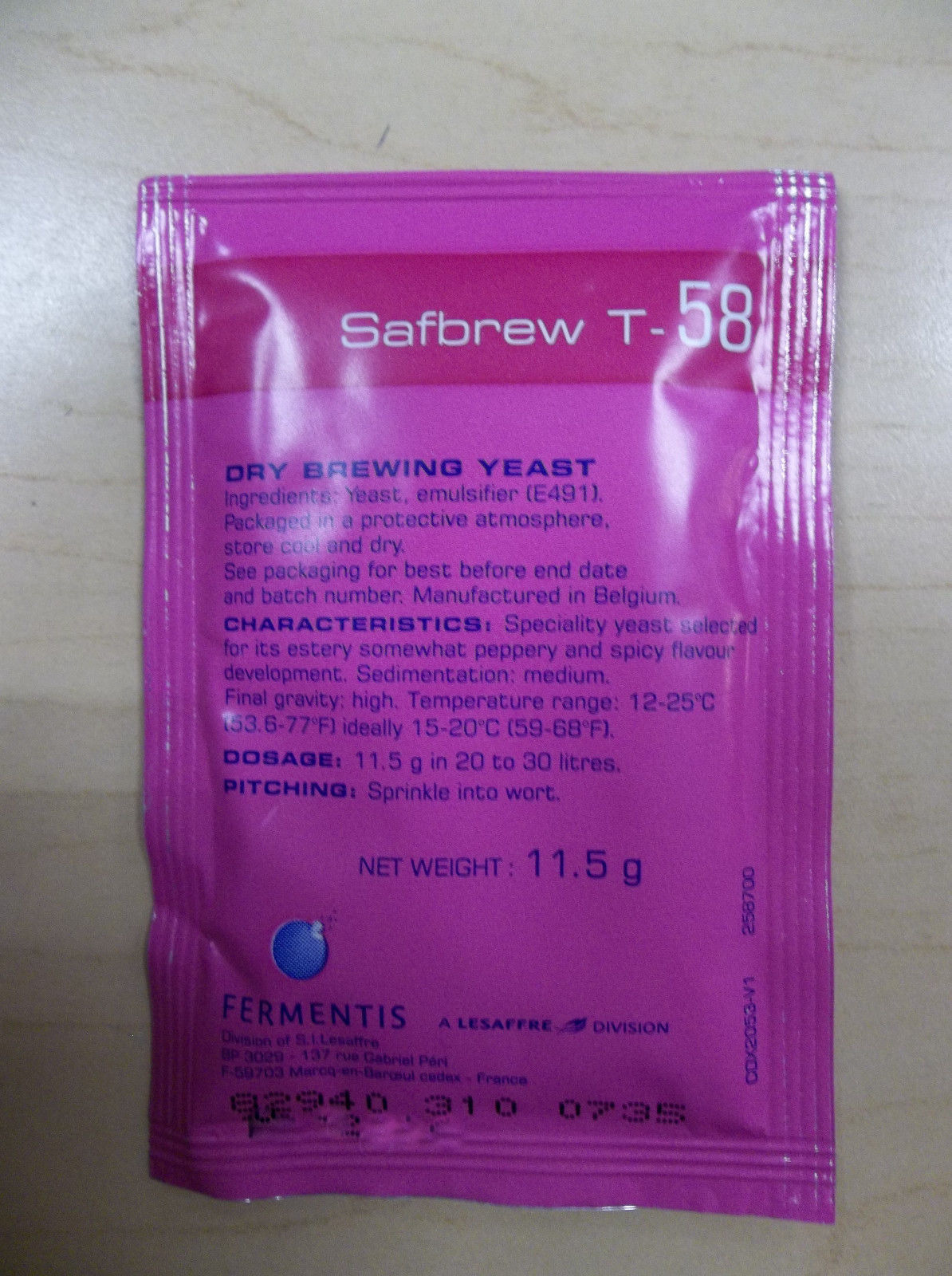 Fermentis Brewing Yeast, 5 Packs Per Sale, YOUR CHOICE or MIX and MATCH