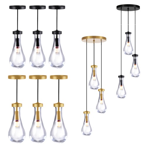 Raindrop Pendant Pendant Lights Kitchen Island Teardrop Glass Pendant Light