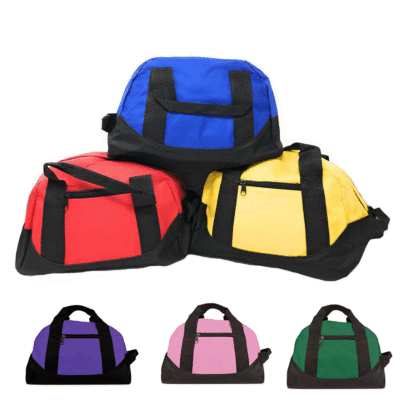 Small 12 inch Two Tone Duffle Travel Sport Gym Locker Bags Carry