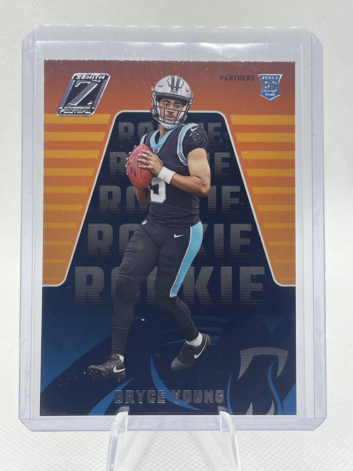 2023 Zenith Football Bryce Young Base RC No. 110 Carolina Panthers