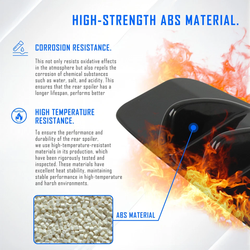 Alerón divisor parachoques trasero 33" brillo para Mercedes Benz W204 C300 C350 Foto 4 de 4