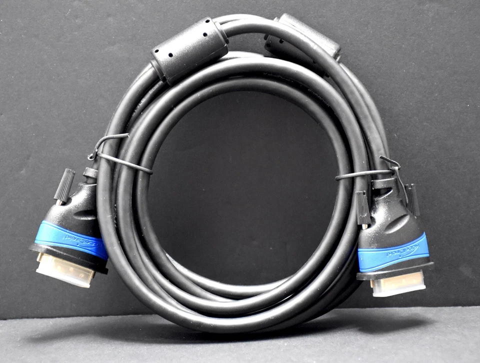 Dual-Link DVI Cable DVI-D 24+1 1080p Full HD 3D KabelDirekt Length 3m - Image 2 of 4