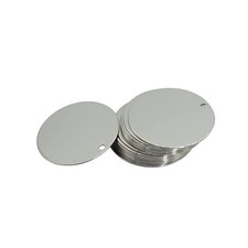 2 Inch Round Metal Engraving Blanks Stamping Blanks with Hole Stainless Steel...