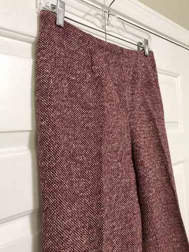 Vtg 70’s Maroon Tweed Pant Suit by Orlando Piluso for Boutique West - Size 12 - Picture 19 of 24