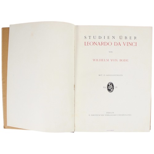 Leonado Da Vinci German Text 1921 Wilhelm von Bode Scholarship Criticism Berlin - Picture 3 of 9