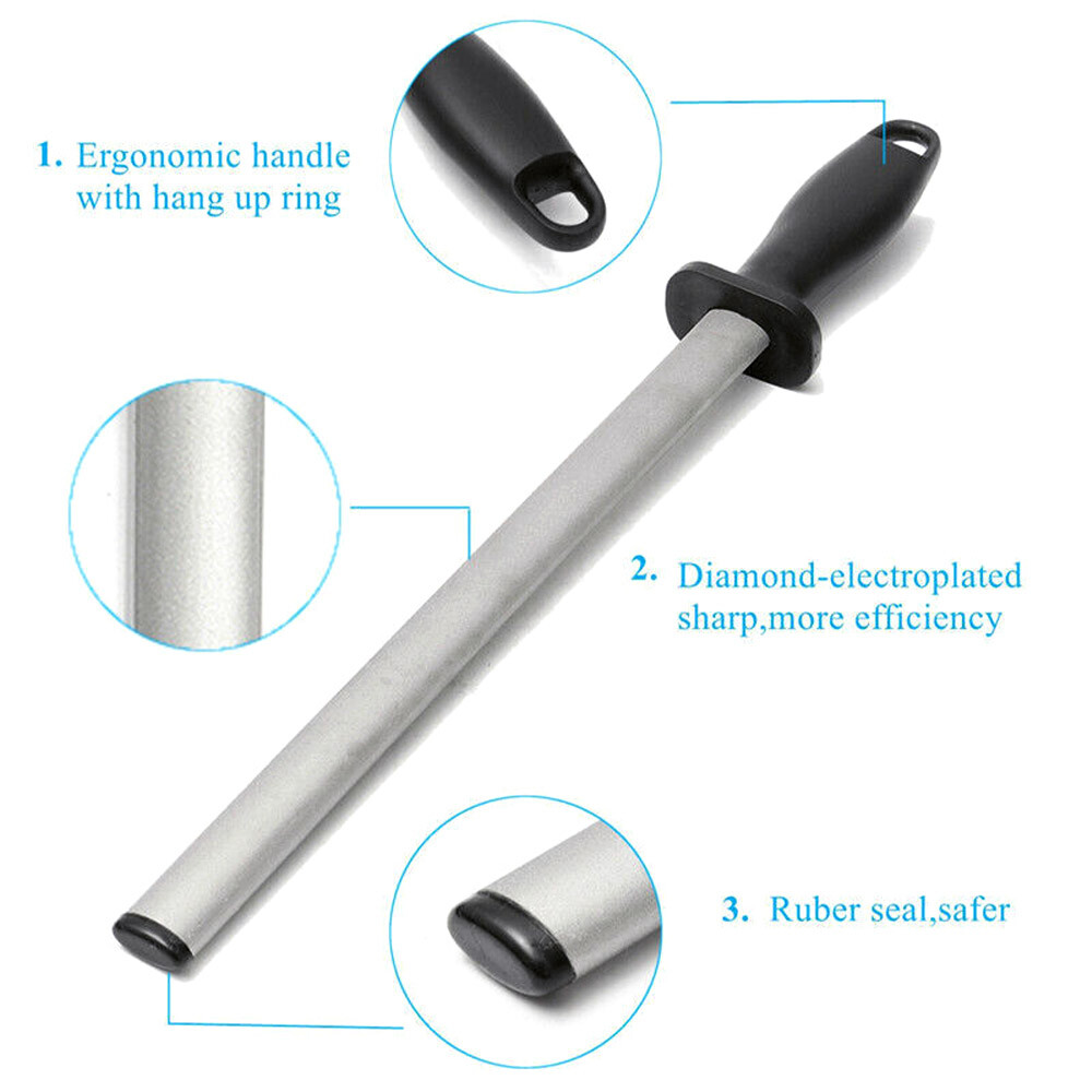 SHAN ZU Wetzstahl, 20 Cm Langer Schleifstab, Professional