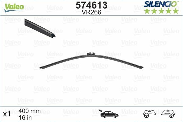 "Valeo Silencio Flache Scheibenwischer - Heck - 16 \" - FüR Mercedes (W447) 2014"-image