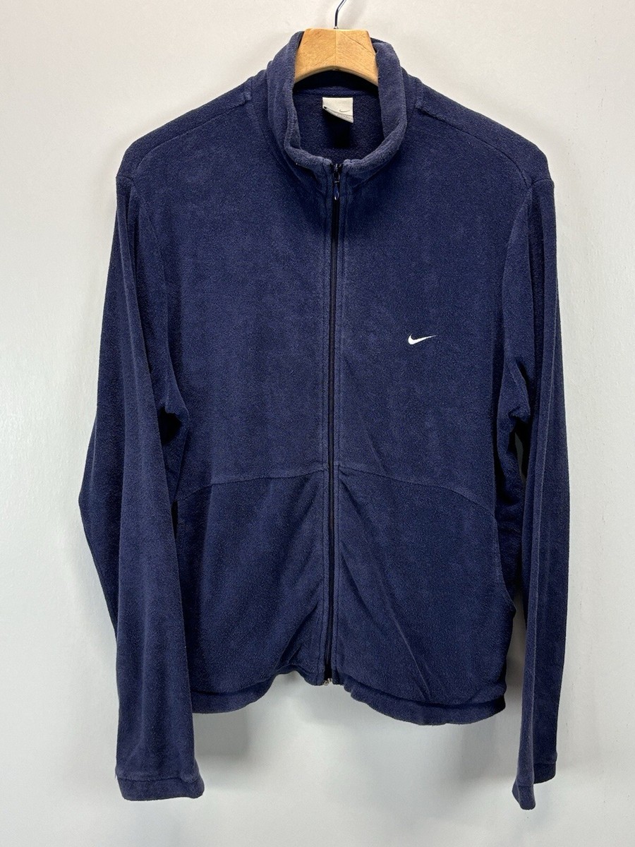 Vtg Nike Travis Scott Terry Cloth Jacket Sz XXL 2XL Mens Blue