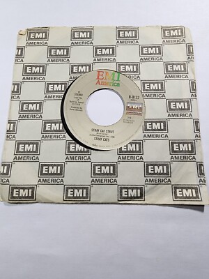 STRAY CATS 7'' 45 RPM ''Stray Cat Strut'' & ''You Don't Believe Me'' VG F41