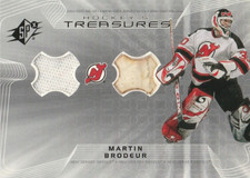 2001-02 SPx Hockey Treasures Jersey and Stick #HT-MB Martin Brodeur (1:19)!