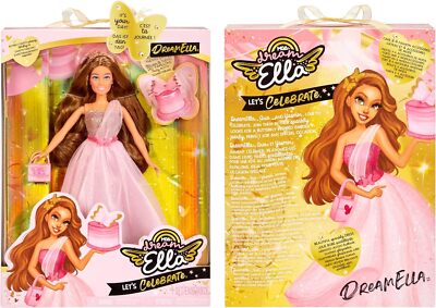 MGA Entertainment Dream Ella Let's Celebrate Doll DreamElla, Pink & Gold Glit...